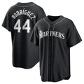 Seattle Mariners #44 Julio Rodr¨ªguez Black HOLBERT Lights Out Limited Stitched Jersey