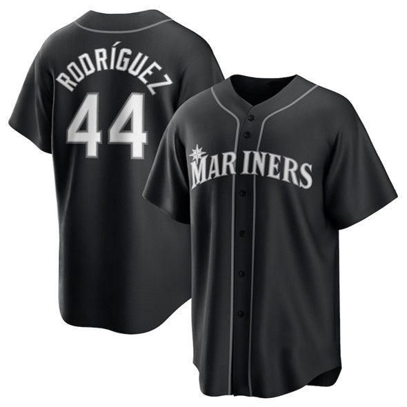 Seattle Mariners #44 Julio Rodr¨ªguez Black HOLBERT Lights Out Limited Stitched Jersey