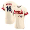Los Angeles Angels #16 Yusei Kikuchi Player Cream HOLBERT City Connect Limited ELite Home Stitched Jerseys