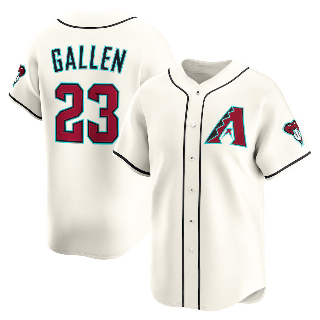 Arizona Diamondbacks #23 Zac Gallen Cream HOLBERT Home Limited Player Jersey