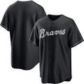 Atlanta Braves Blank Black HOLBERT Lights Out Limited Stitched Jersey