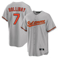 Baltimore Orioles #7 Jackson Holliday Player Gray HOLBERT Home Game Stitched Jerseys