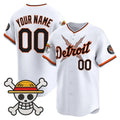 Custom Detroit Tigers x One Piece White HOLBERT Vapor Premier Limited Jersey - Stitched