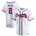 Atlanta Braves #2 Jorge Soler White HOLBERT 2024 Home Limited Stitched Jersey