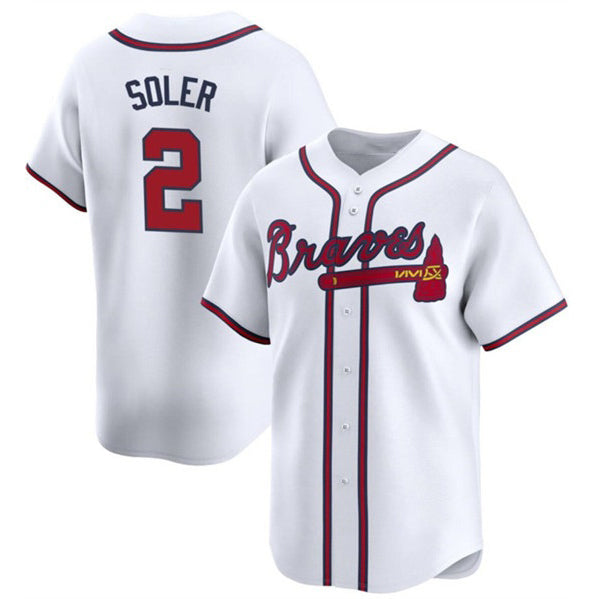 Atlanta Braves #2 Jorge Soler White HOLBERT 2024 Home Limited Stitched Jersey