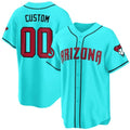 Custom Arizona Diamondbacks 2024 Cool Base Jersey V2 ¨C Teal 2 HOLBERT