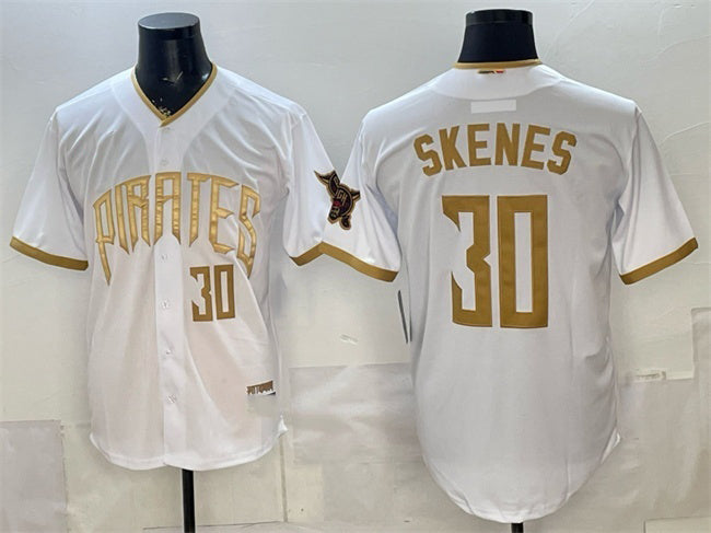 Pittsburgh Pirates #30 Paul Skenes White HOLBERT 2026 City Connect Stadium Stitched Jersey