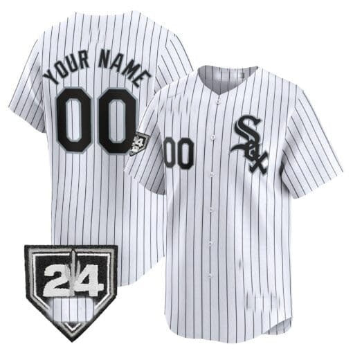 Custom Chicago White Sox 2024 Spring Training Patch Vapor Premier Limited Jersey ¨C White HOLBERT