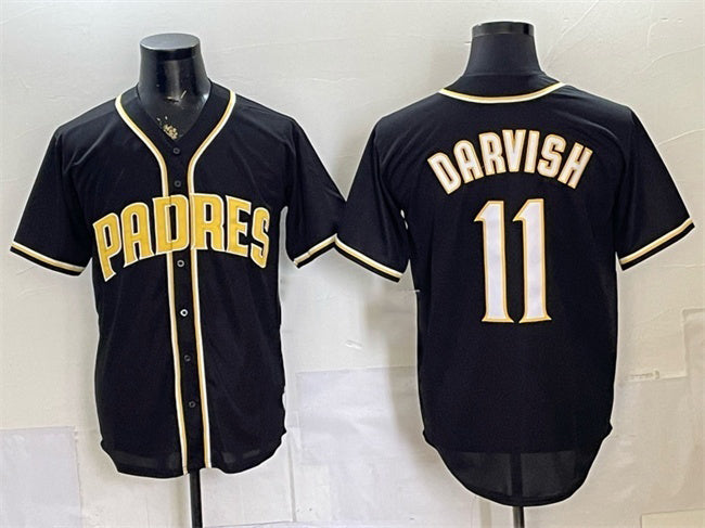San Diego Padres #11 Yu Darvish 2026 Fashion Replica Black HOLBERT Out Stitched Jersey