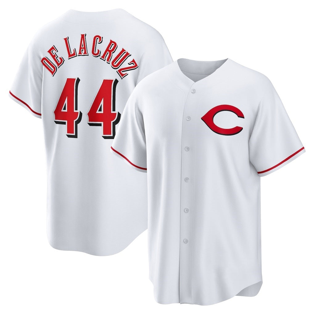 Cincinnati Reds #44 Elly De La Cruz White HOLBERT Alternate 2 Replica Jersey