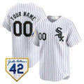Custom Chicago White Sox 2024 Jackie Robinson Patch Vapor Premier Limited Jersey ¨C White HOLBERT
