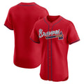 Atlanta Braves Red HOLBERT Alternate Elite Jersey