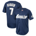 Houston Astros #7 Craig Biggio Player Navy HOLBERT Mitchell & Ness Cooperstown Collection 1994 Limited Stitched Jerseys