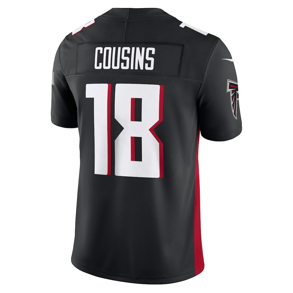 A.Falcons #18 Kirk Cousins Black HOLBERT Vapor F.U.S.E. Limited Jersey