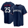 Minnesota Twins #25 Byron Buxton Player Navy HOLBERTReplica Alternate Home Stitched Jerseys