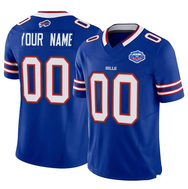 Custom B.Bills Active Player Blue HOLBERT 2025 F.U.S.E. With Farewell Patch Vapor Untouchable Limited Stitched Jersey
