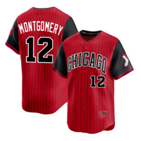 Chicago White Sox #12 Colson Montgomery Red Black HOLBERT 2025 City Connect Limited Stitched Jersey