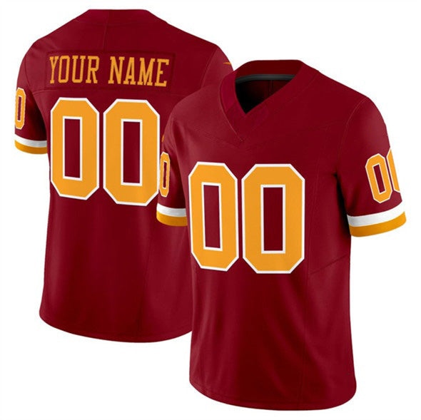 Custom W.Commanders Active Player Burgundy HOLBERT 2025 F.U.S.E. Throwback Limited Stitched Jersey