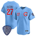 Chicago Cubs #27 Seiya Suzuki Player Blue HOLBERT Vapor Premier Limited Home Stitched Jerseys