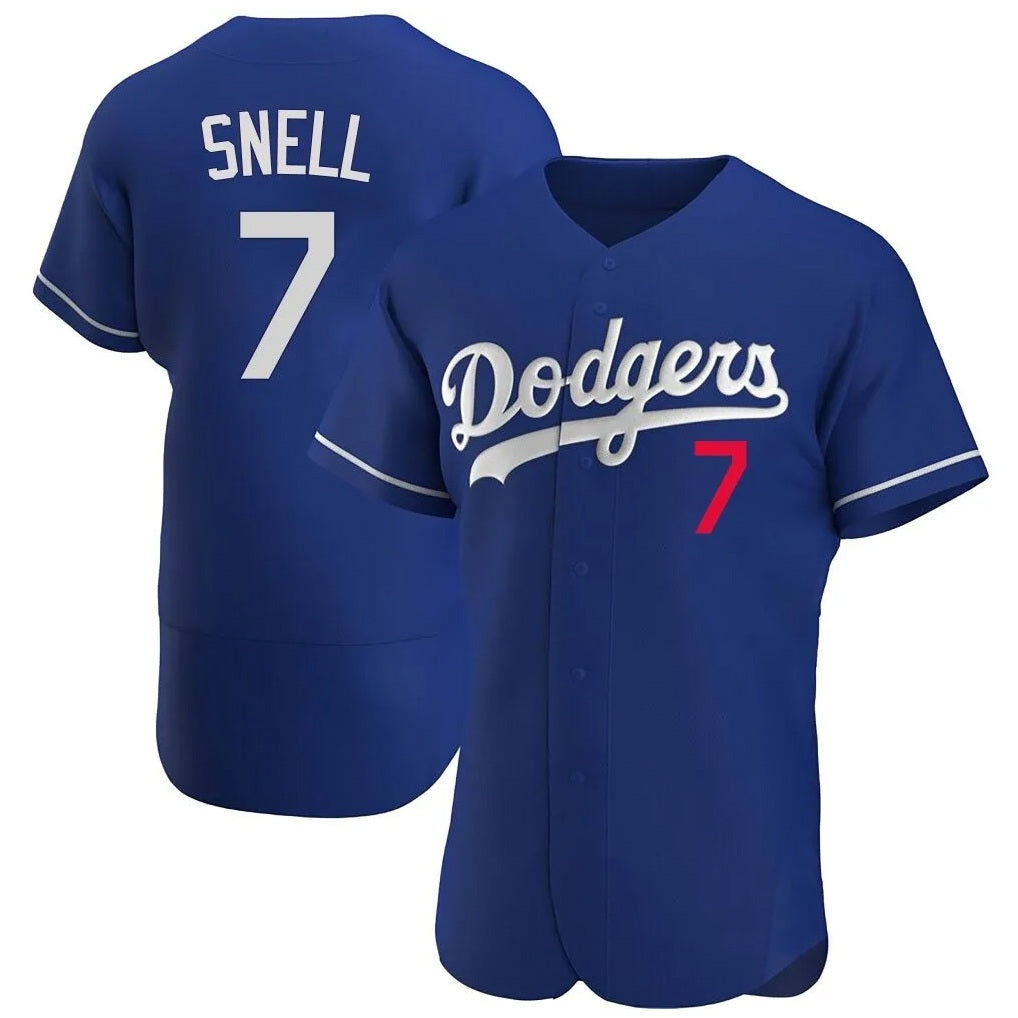 Los Angeles Dodgers #7 Blake Snell Player Royal HOLBERT Limited Elite Home Stitched Jerseys