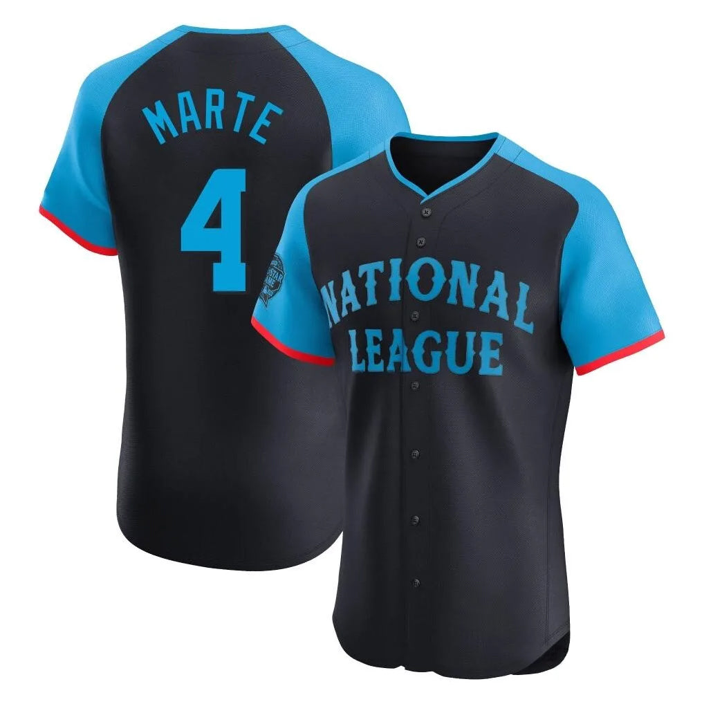 Arizona Diamondbacks #4 Ketel Marte Player Black HOLBERT National League All-Star Limited Elite Home Game Stitched Jerseys