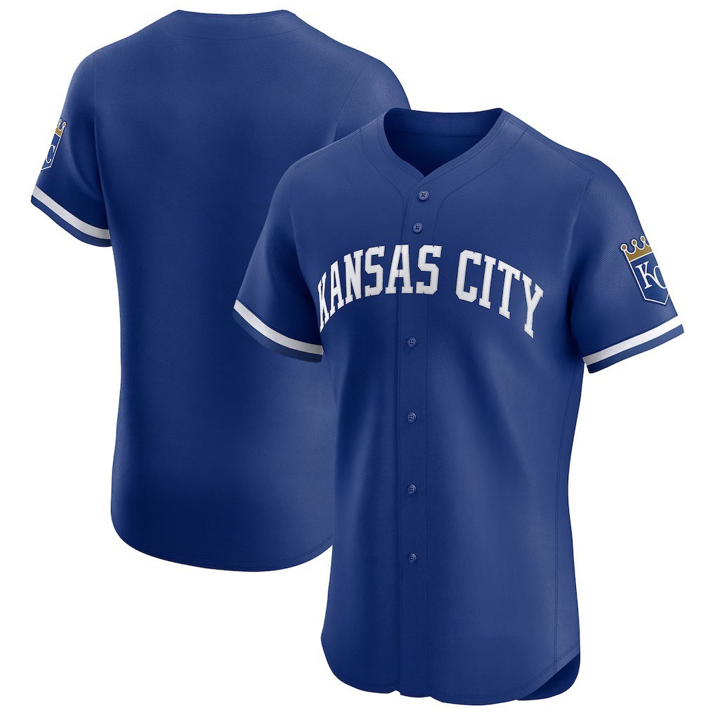 Kansas City Royals Royal HOLBERT Alternate Vapor Premier Elite Patch Jersey