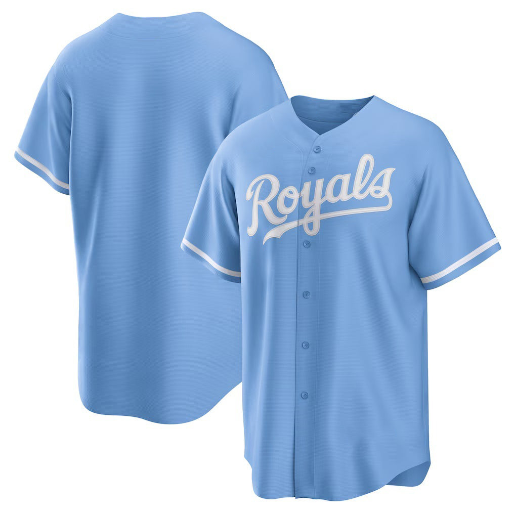 Kansas City Royals Light Blue HOLBERT Alternate Replica Team Logo Jersey