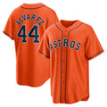 Houston Astros #44 Yordan ¨¢lvarez Orange HOLBERT Alternate Replica Player Jersey