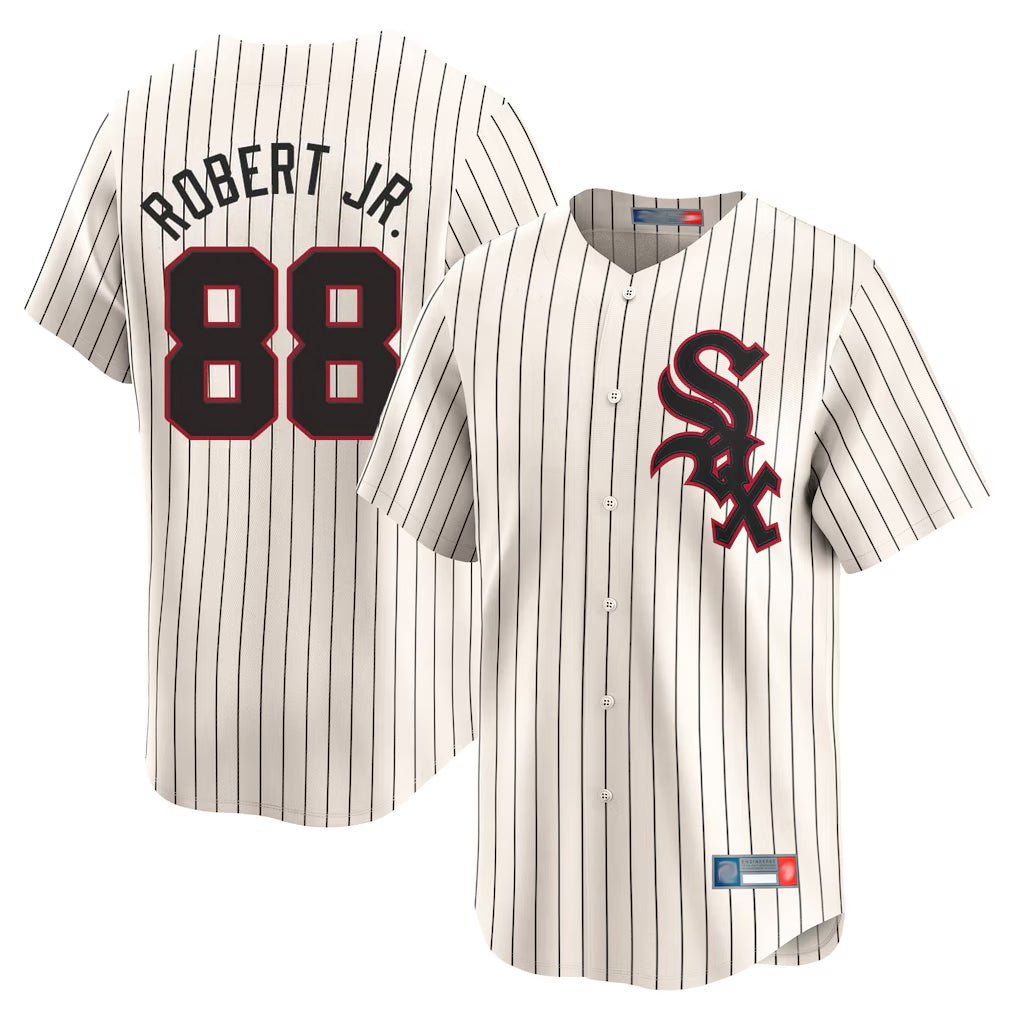 Chicago White Sox #88 Luis Robert Jr Player Cream HOLBERT Cooperstown Collection Limited Home Stitched Jerseys
