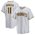 San Diego Padres #11 Yu Darvish White HOLBERT Home Replica Player Jersey