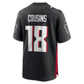 A.Falcons #18 Kirk Cousins Black HOLBERT Game Player Jersey