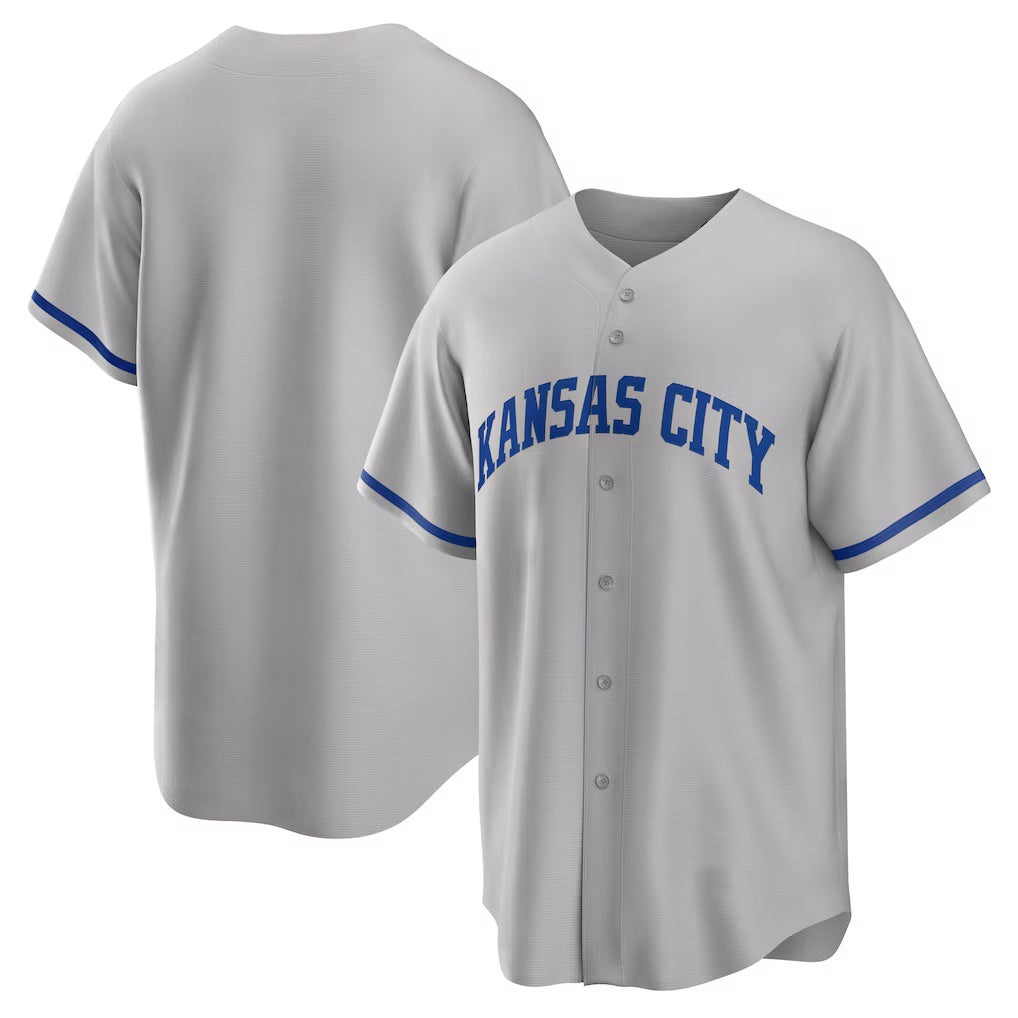 Kansas City Royals Gray HOLBERT Road Replica Team Jersey