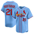 St. Louis Cardinals #21 Lars Nootbaar Light Blue HOLBERT Alternate Limited Jersey