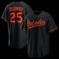 Baltimore Orioles #25 Pete Alonso Black HOLBERT Alternate Replica Jersey