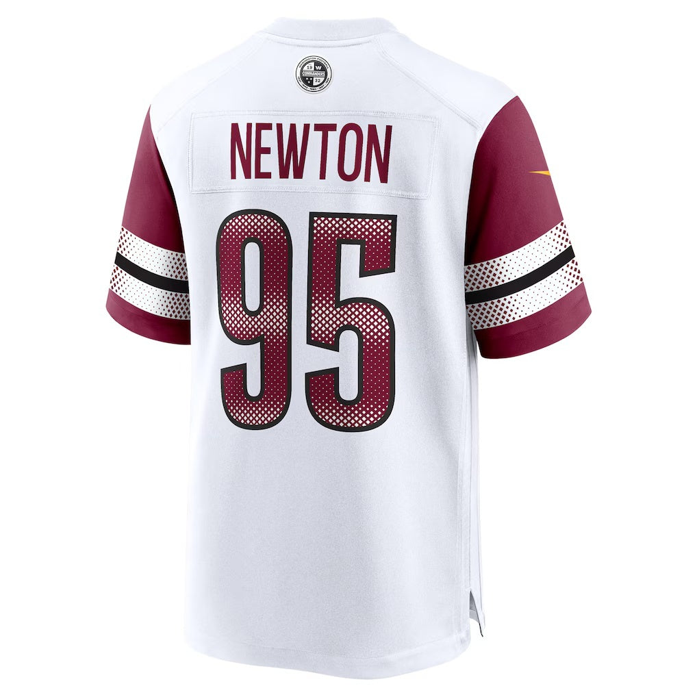 W.Commanders #95 Jer'Zhan Newton White HOLBERT Game Jersey