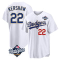 Los Angeles Dodgers #22 Clayton Kershaw Player Gold White HOLBERT World Series 2026 Collection Stadium Limited Stitched Jerseys