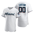 Custom Miami Marlins White HOLBERT 2020 Stitched Flex Base Jersey