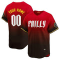 Custom Philadelphia Phillies Active Player Red HOLBERT 2024 City Connect Limited Stitched Jersey