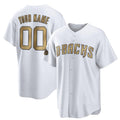 Custom Arizona Diamondbacks Active Player White HOLBERT 2022 All-Star Cool Base Stitched Jersey