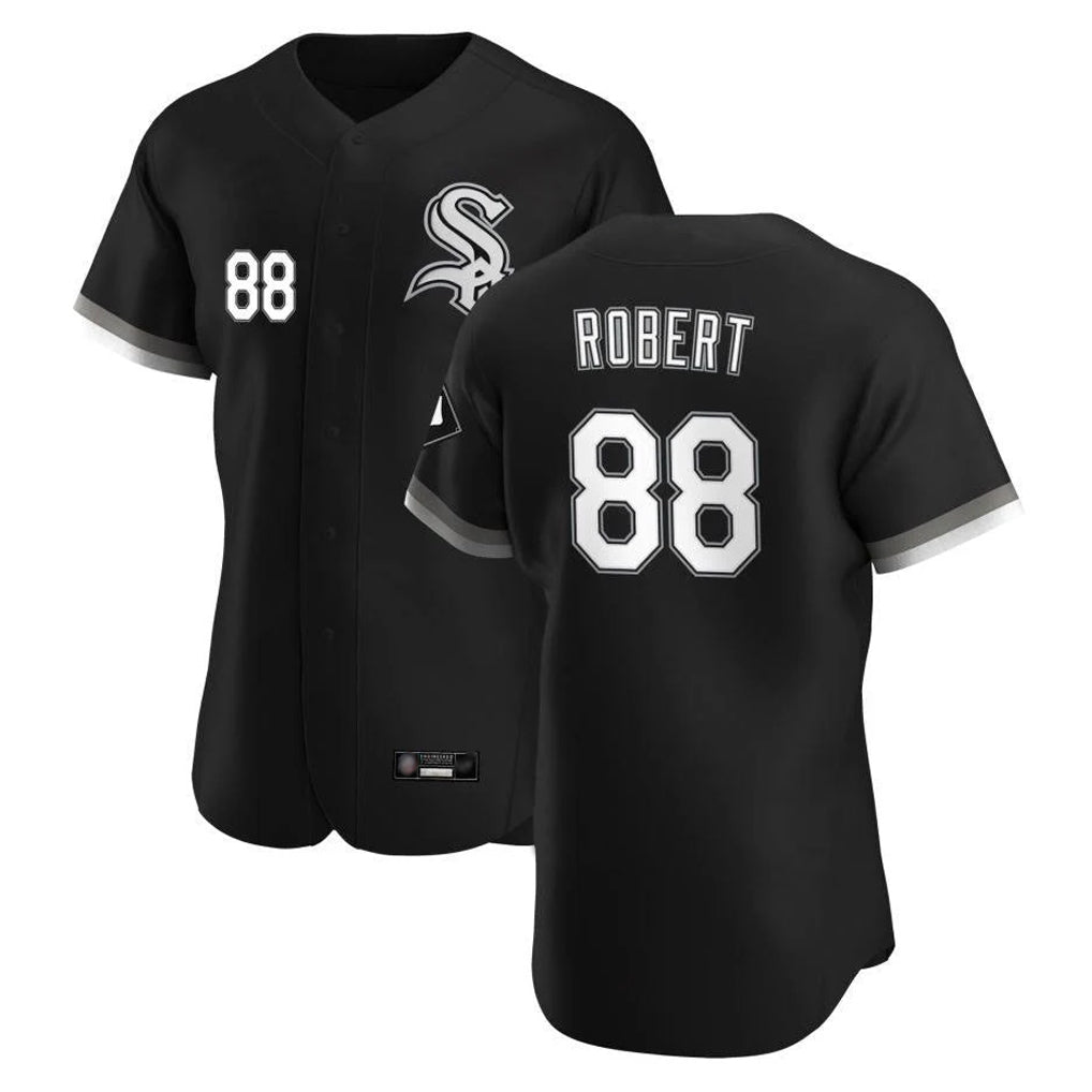 Chicago White Sox #88 Luis Robert Jr Player Black HOLBERT Limited Elite Home Stitched Jerseys