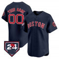 Custom Boston Red Sox 2024 Spring Training Patch Vapor Premier Limited Jersey ¨C Navy HOLBERT