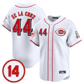 Cincinnati Reds #44 Elly De La Cruz Player White HOLBERT Vapor Premier Limited Home Stitched Jerseys