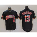 San Diego Padres #13 Manny Machado Black HOLBERT Mexico Cool Base Stitched Jersey