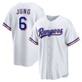Texas Rangers #6 Josh Jung White HOLBERT Replica Player Jersey
