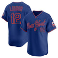 New York Mets #12 Francisco Lindor Royal HOLBERT Alternate Limited Player Jersey