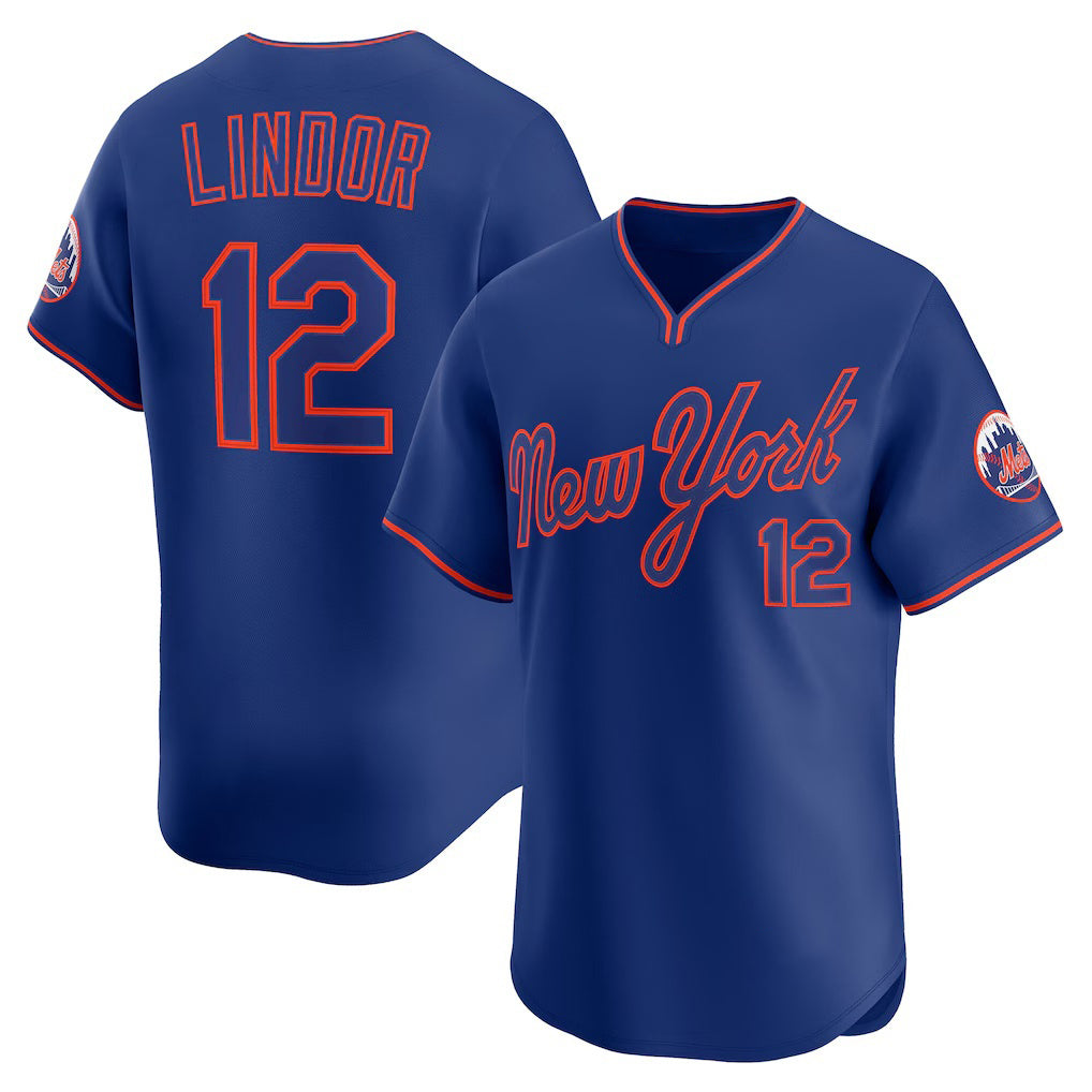 New York Mets #12 Francisco Lindor Royal HOLBERT Alternate Limited Player Jersey