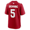 A.Cardinals #5 Baron Browning Cardinal HOLBERT Team Game Jersey