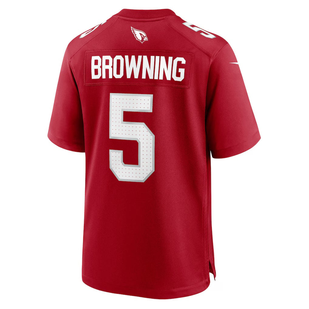 A.Cardinals #5 Baron Browning Cardinal HOLBERT Team Game Jersey