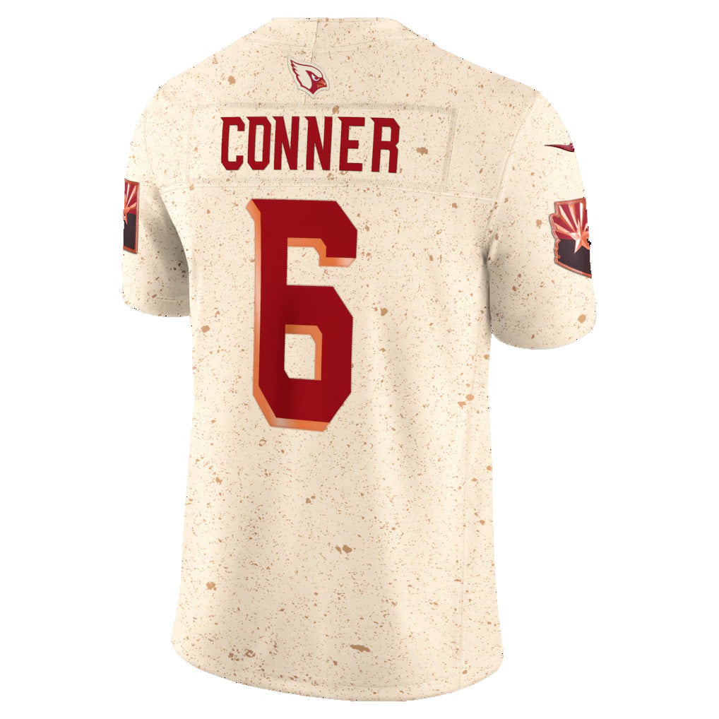 A.Cardinals #6 James Conner Natural HOLBERT 2025 Rivalries Collection Limited Jersey
