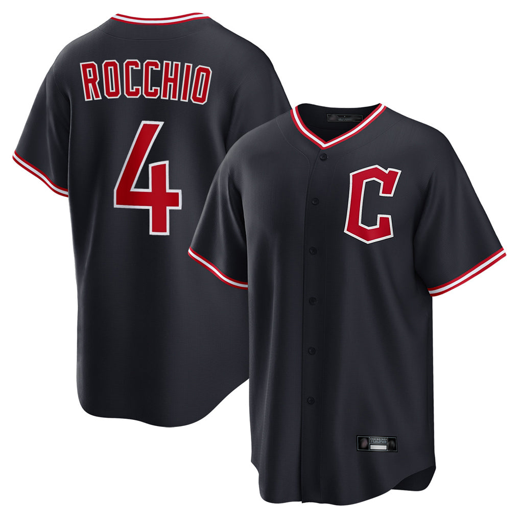 Cleveland Guardians #4 Brayan Rocchio Player Navy HOLBERT Home Game Stitched Jerseys